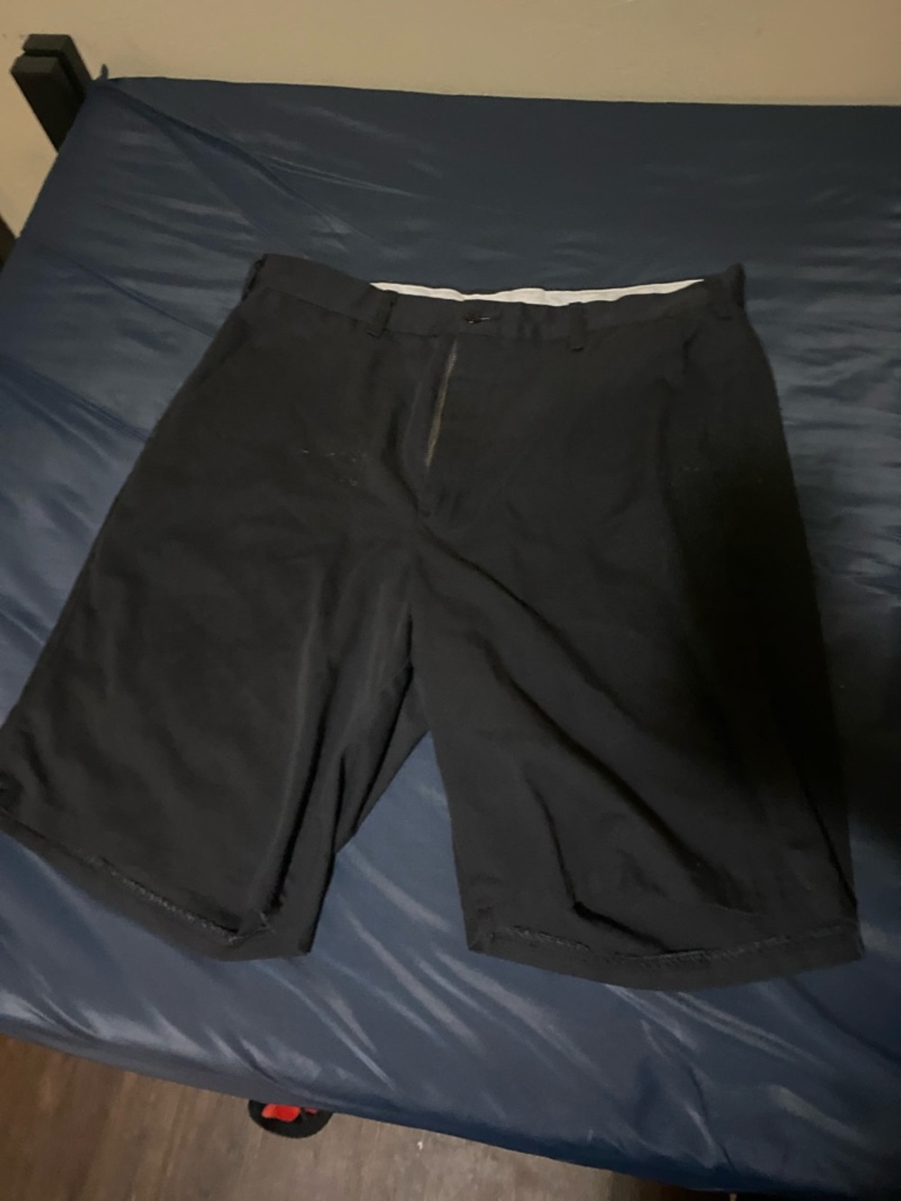 Men's Flat Front Black Shorts - Classic Summer Staple